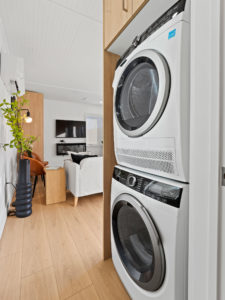 Brauer Living Pods - Laundry and Living Room